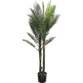 Nearly Natural 5.5ft. Double Robellini Palm Tree UV Resistant (Indoor/Outdoor)