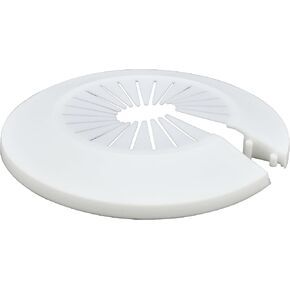 Pipe Cover Decoration,Fit 0.59" to 1.57" Outer Diameter Flange Water Pipe,Pipe Cover Radiator,PP Plastic Water Pipe Escutcheon,Wall Flange Pipe Collars Wall Pipe Decorative Cover White 1Pc