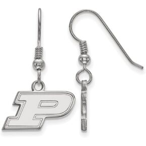 Purdue Extra Small (3/8 Inch) Dangle Earrings Wire (Sterling Silver)