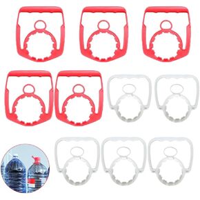 10 Pack 10L 12L 15L One-Way Water Bottle Handle Spring Water Jug Container Anti-Slip Holder Carrying Grip Replacement Lifter for 45mm 55mm Caps Purified Drinking Water Bottle