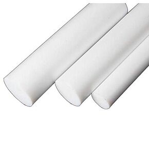 2pcs Dia 0.7874" (20mm) Length 4" (100mm) PTFE Round Rod Bar
