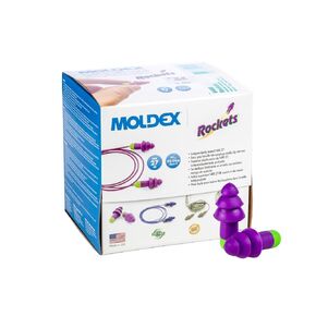 Moldex Rockets® Uncorded Reusable Earplug with Pocket-Pak 6400, NRR 27dB