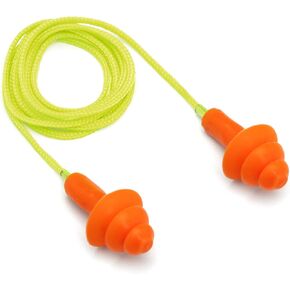 Pyramex Safety RP3001 Corded reusable earplug - NRR24dB - 50 pair/box, Orange, One Size