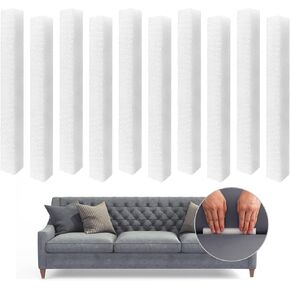 NAISI Foam Stick 10 Pieces for Sofa Slipcover Sofa Gaps Filler Flexible Foams Rods Gap Filler Foam Slipcover Grips for Sectional Couch