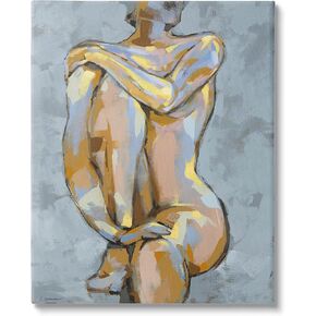 Stupell Industries Modern Brushed Nude Portrait Canvas Wall Art, Design by Trevor Copenhaver