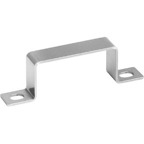 12 PCS 2-3/4"x1-1/4" Square Tube Strap Clamp, U Shape Rectangular Bracket Connector, 304 Stainless Steel