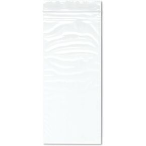 Plymor 4" x 9" (Pack of 500), 2 Mil Zipper Reclosable Plastic Bags