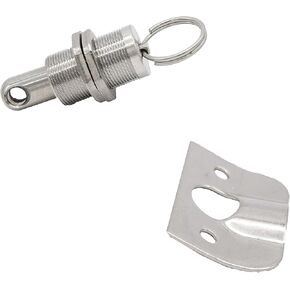 MARINE CITY 316 Grade Stainless Steel Polished Finish Hatch Lock Fastener for Deck Hatch – Cabinets – Molds (Pack of 1)