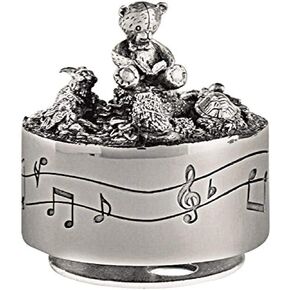 Royal Selangor Hand Finished Teddy Bear's Picnic Collection Pewter Friends Musical Carousel Gift