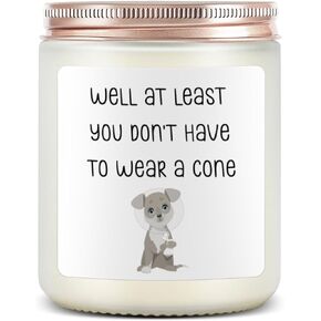 at Least You Dont Have to Wear a Cone Candles, Get Well Gifts for Women Men, Get Well Gifts for Women After Surgery, Surgery Recovery Gifts for Women, Feel Better Gifts for Women, Post Surgery Gifts