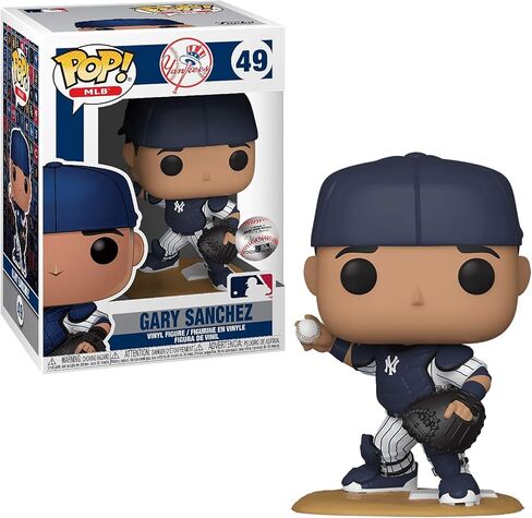 POP MLB: Yankees – Gary Sanchez Funko Vinyl Figure (Bundled with Compatible Box Protector Case), Multicolor, 3.75 inches in Saudi Arabia