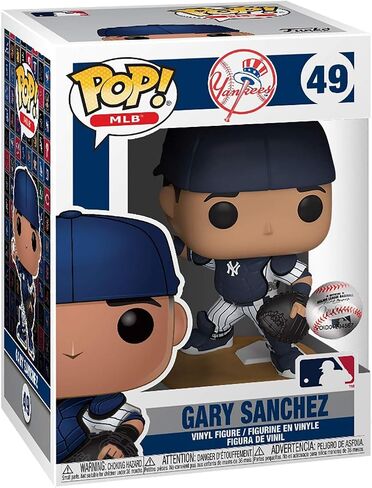 POP MLB: Yankees – Gary Sanchez Funko Vinyl Figure (Bundled with Compatible Box Protector Case), Multicolor, 3.75 inches in Saudi Arabia