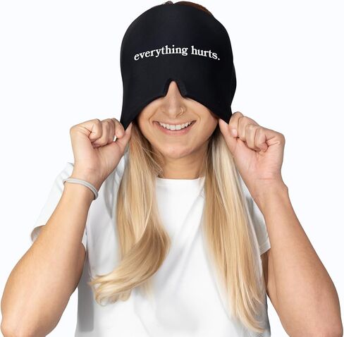 Huggs Migraine Relief Cap - I Am Unwell - Cooling Gel Head Wrap, Cold Compress Cap for Headache, Stress, & Tension in Saudi Arabia