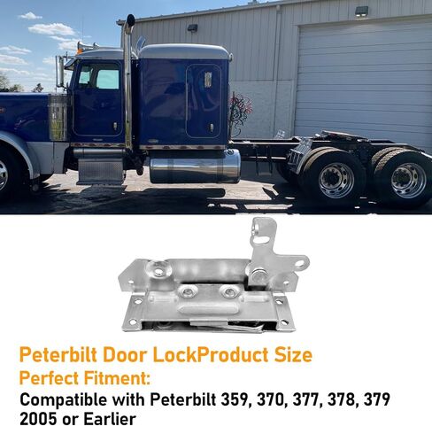 Compatible with Peterbilt Door Latch Left Driver Right Passenger Side,Door Hinge for Peterbilt Truck 359 370 377 378 379,Power Door Lock Mechanism Replace for HLK2221 2008229L D56002390,1 Pair in Saudi Arabia