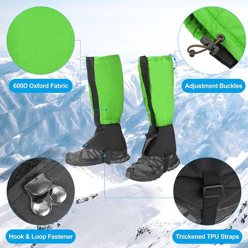 PATIKIL Leg Gaiters, Shoe Covers Hiking Gaiters Snow Boot Gaiter for Men & Women in Saudi Arabia