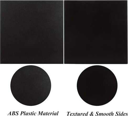 4 Pack 12 x 12 Inch ABS Plastic Sheet, 1/4 Inch Thick Moldable Plastic Sheet, Black ABS Sheet for Crafts Decors DIY Home Decor in Saudi Arabia