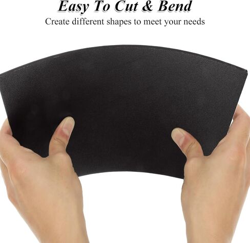 4 Pack 12 x 12 Inch ABS Plastic Sheet, 1/4 Inch Thick Moldable Plastic Sheet, Black ABS Sheet for Crafts Decors DIY Home Decor in Saudi Arabia