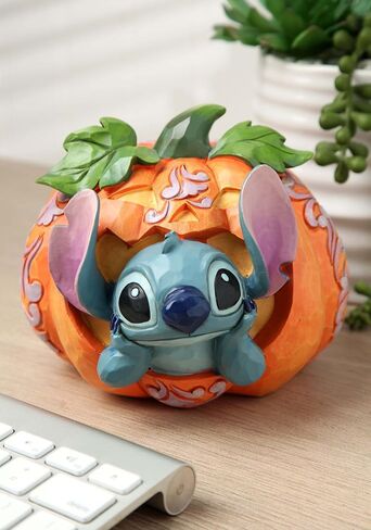 تمثال Enesco Jim Shore Disney Traditions Lilo and Stitch Jack O'Lantern، مقاس 4.02 بوصة، متعدد الألوان in Saudi Arabia