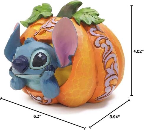 تمثال Enesco Jim Shore Disney Traditions Lilo and Stitch Jack O'Lantern، مقاس 4.02 بوصة، متعدد الألوان in Saudi Arabia