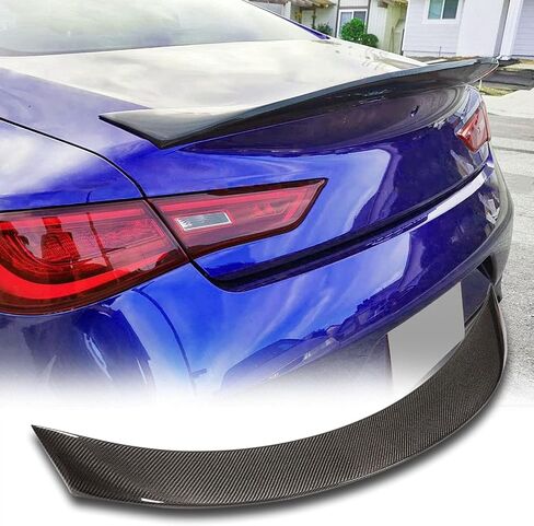 MCARCAR KIT Real Carbon Fiber Trunk Spoiler for Infiniti Q60 Q60S Coupe 2017-2022 CF Rear Boot Lid Highkick Wing Lip Factory Outlet in Saudi Arabia