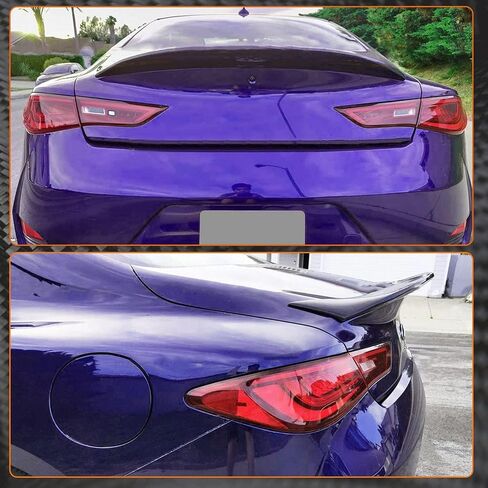 MCARCAR KIT Real Carbon Fiber Trunk Spoiler for Infiniti Q60 Q60S Coupe 2017-2022 CF Rear Boot Lid Highkick Wing Lip Factory Outlet in Saudi Arabia