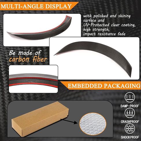 MCARCAR KIT Real Carbon Fiber Trunk Spoiler for Infiniti Q60 Q60S Coupe 2017-2022 CF Rear Boot Lid Highkick Wing Lip Factory Outlet in Saudi Arabia
