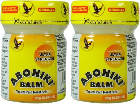 Aboniki Balm Ultra Strength (1 Glass Jar) – New Powerful and Fast-Acting Formula for Whole Body Relief. Soothes Aches and Pain. Deep Heat and Cooling Sensation Dual Action for Ultimate Relief in Saudi Arabia