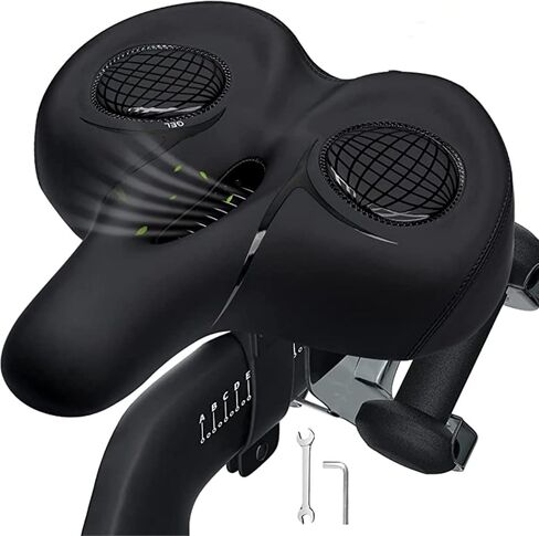 Oversized Bike Seat for Peloton Bike & Bike+, Comfortable Bike Seat Cushion Extra Wide Fit Spin Bike,Peloton,Exercise or Road,Saddle Replacement for Women & Men, Accessories for Peloton in Saudi Arabia