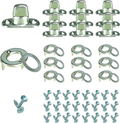 25 مجموعة من مشابك أزرار الانعطاف مع براغي التثبيت، قفل ملتوي صلب، مشبك مشابك بحرية in Kuwait