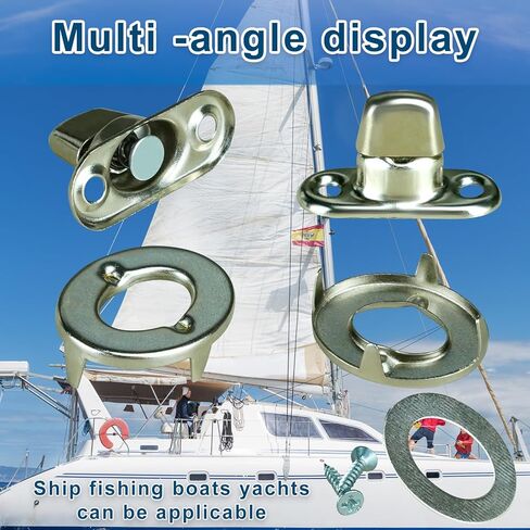 25 مجموعة من مشابك أزرار الانعطاف مع براغي التثبيت، قفل ملتوي صلب، مشبك مشابك بحرية in Kuwait