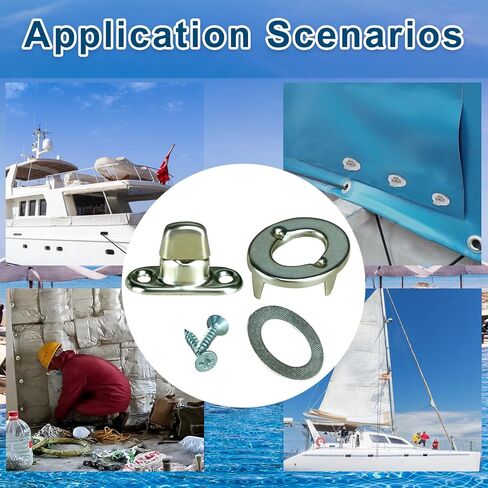 25 مجموعة من مشابك أزرار الانعطاف مع براغي التثبيت، قفل ملتوي صلب، مشبك مشابك بحرية in Kuwait