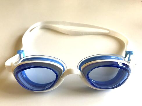 Snake & Pig Basilisk Swimming Goggles, Comfortable Fit for Adult (Blue in white with clear lens) in Saudi Arabia