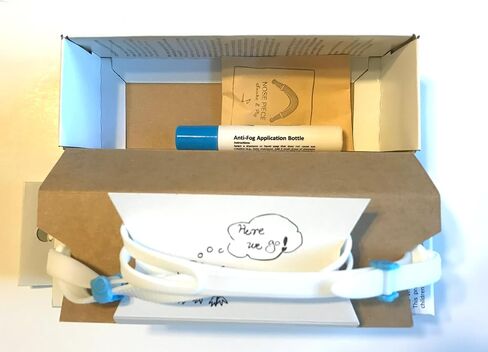 Snake & Pig Basilisk Swimming Goggles, Comfortable Fit for Adult (Blue in white with clear lens) in Saudi Arabia