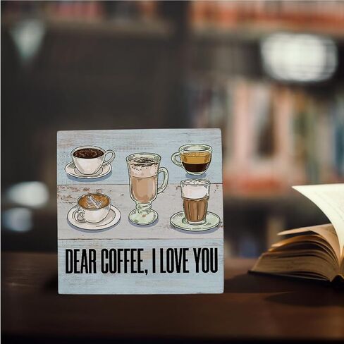 Funny Kitchen Decor Desk Decor Wooden Box Sign Love Heart Rustic Black Wood Block Plaque Box Sign for Home Office Kitchen Dining Room Shelf Table Decoration Life Is Short Lick The Bowl Kitchen Sign in Saudi Arabia