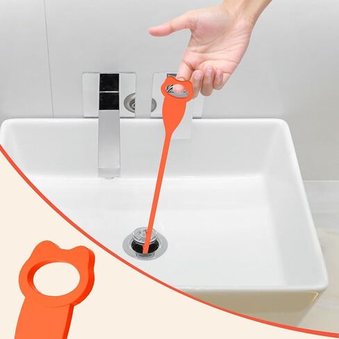 6 Pack 27 Inch Drain Snake Clog Remover, Drain Hair Catcher Sink Snake Drain Cleaner Drain Auger Removal Tool for Shower Kitchen Sink Bathroom Tub Sewer in Saudi Arabia