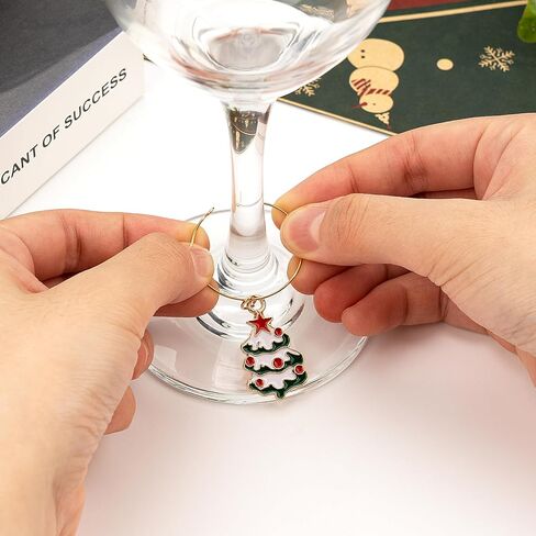 24 جهاز كمبيوتر شخصى عيد الميلاد النبيذ الزجاج سحر النبيذ الزجاج معرفات عيد الميلاد النبيذ سحر لنظارات الجذعية النبيذ الزجاج علامات عيد الميلاد حزب اللوازم حزب تفضل زينة عطلة in Kuwait