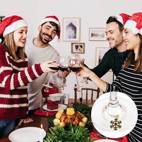 24 جهاز كمبيوتر شخصى عيد الميلاد النبيذ الزجاج سحر النبيذ الزجاج معرفات عيد الميلاد النبيذ سحر لنظارات الجذعية النبيذ الزجاج علامات عيد الميلاد حزب اللوازم حزب تفضل زينة عطلة in Kuwait