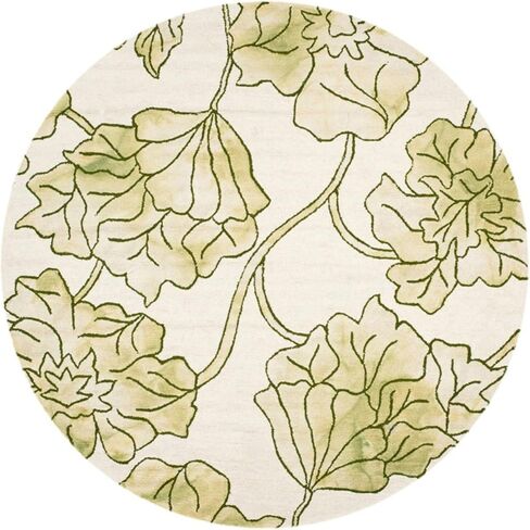 SAFAVIEH Dip Dye Collection Accent Rug - 2' x 3', Ivory & Light Green, Handmade Floral Watercolor Wool, Ideal for High Traffic Areas in Entryway, Living Room, Bedroom (DDY683B) in Saudi Arabia