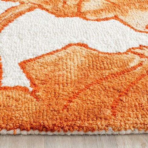 SAFAVIEH Dip Dye Collection Accent Rug - 2' x 3', Ivory & Light Green, Handmade Floral Watercolor Wool, Ideal for High Traffic Areas in Entryway, Living Room, Bedroom (DDY683B) in Saudi Arabia
