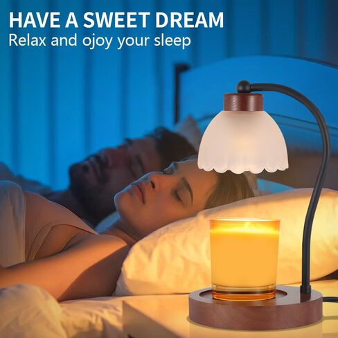 Candle Warmer Lamp,Wax Melt Warmer Compatible with Yankee Large Candle Jar Lamp Dimmable Candle Melter for Scented Candles Top-Down Candle Melting Home Decor Girls for Moms… in Saudi Arabia
