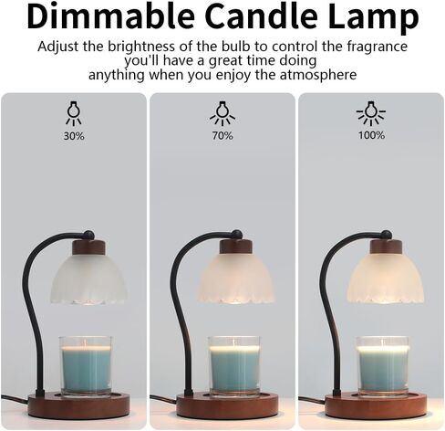 Candle Warmer Lamp,Wax Melt Warmer Compatible with Yankee Large Candle Jar Lamp Dimmable Candle Melter for Scented Candles Top-Down Candle Melting Home Decor Girls for Moms… in Saudi Arabia