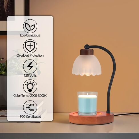 Candle Warmer Lamp,Wax Melt Warmer Compatible with Yankee Large Candle Jar Lamp Dimmable Candle Melter for Scented Candles Top-Down Candle Melting Home Decor Girls for Moms… in Saudi Arabia