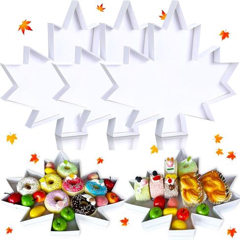 3 قطع طبق تقديم عيد الشكر، حروف من الورق المقوى، صينية تقديم على شكل ورقة القيقب، صندوق لوح الفحم للوجبات الخفيفة، طبق الجبن لعيد الشكر، هدايا حصاد الخريف in Kuwait