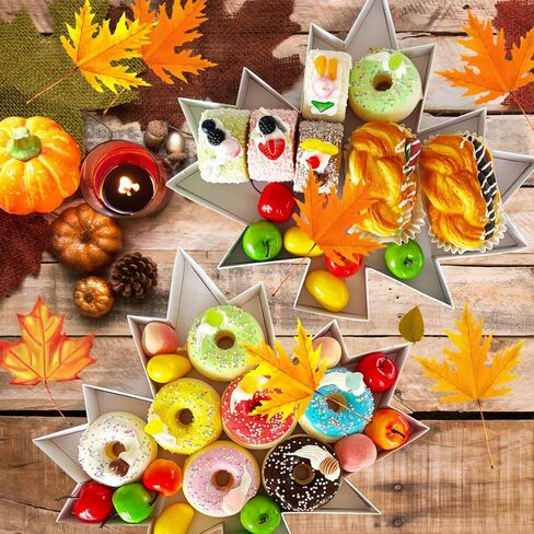 3 قطع طبق تقديم عيد الشكر، حروف من الورق المقوى، صينية تقديم على شكل ورقة القيقب، صندوق لوح الفحم للوجبات الخفيفة، طبق الجبن لعيد الشكر، هدايا حصاد الخريف in Kuwait