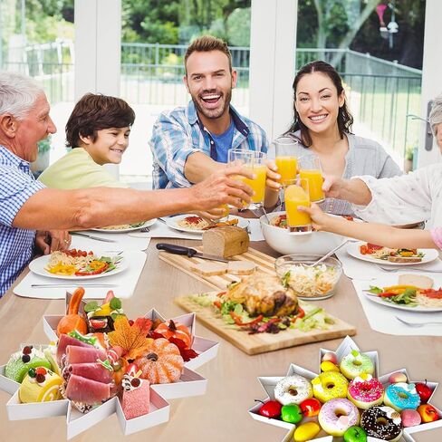 3 قطع طبق تقديم عيد الشكر، حروف من الورق المقوى، صينية تقديم على شكل ورقة القيقب، صندوق لوح الفحم للوجبات الخفيفة، طبق الجبن لعيد الشكر، هدايا حصاد الخريف in Kuwait