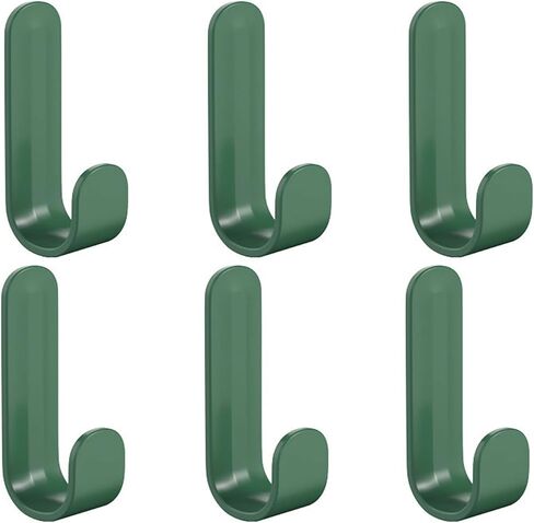 Shower Hooks for Inside Shower Adhesive Wall Hooks for Hanging Key Holder Wall Mount Utility Hooks No Damage for Bathroom Kitchen Living Room Office (6 PCS) Grey in Saudi Arabia