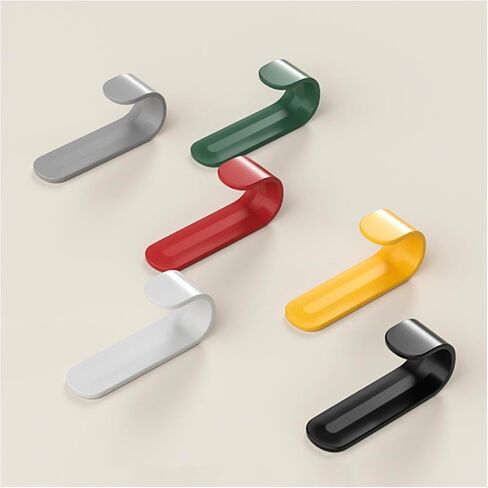 Shower Hooks for Inside Shower Adhesive Wall Hooks for Hanging Key Holder Wall Mount Utility Hooks No Damage for Bathroom Kitchen Living Room Office (6 PCS) Grey in Saudi Arabia