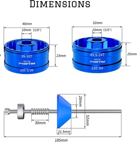 16 Notch 44mm and 12(24) Notch 46mm Bottom Bracket Tool with Retaining System… in Saudi Arabia