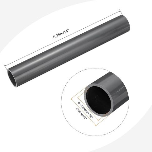 MECCANIXITY PVC أنبوب مستدير صلب 8 مللي متر ID 10 مللي متر OD 350 مللي متر أبيض عالي التأثير لأنابيب المياه الحرف كابل كم in Saudi Arabia