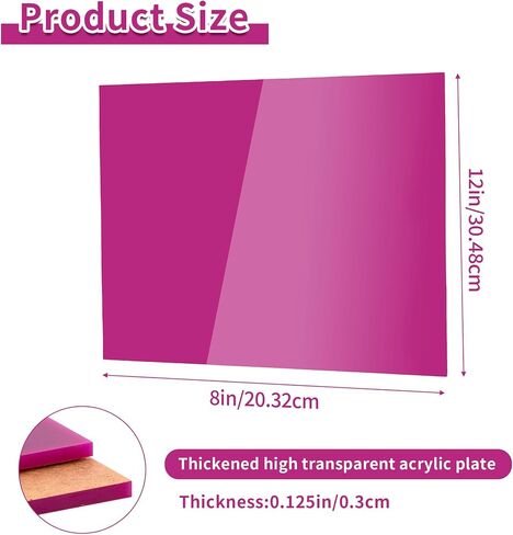 8 x 12 Red Acrylic Sheets 1/8 inch Thick 3mm 2 Pieces Red Plexiglass Sheets,for Laser Cutting,Painting, Handicrafts, DIY Display Projects (2, red, 8 x 12) in Saudi Arabia